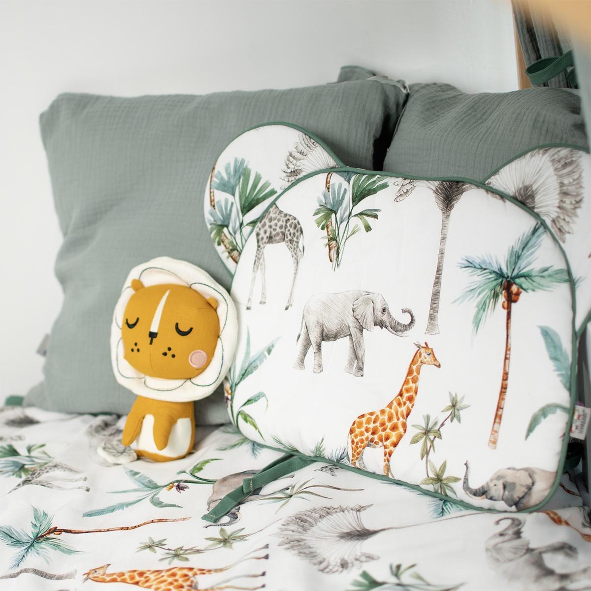 Oreiller coussin plat réversible , Safari thumbnail