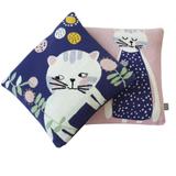 Taie de coussin en tricot de coton, Chaton thumbnail