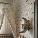 Trophée mural enfant en lin Lune Venise Beige thumbnail