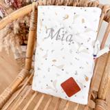 Protège carnet de santé bébé en coton, Sidonia thumbnail
