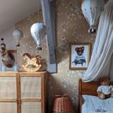Montgolfière décorative Beige et bleu Beige S thumbnail