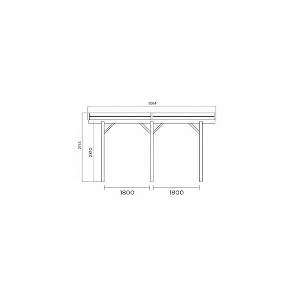 Carport Base 6X5 Hauteur 2,5M thumbnail