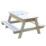 Table pique-nique pour enfants en bois brut thumbnail