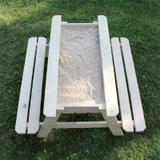 Table pique-nique pour enfants en bois brut thumbnail