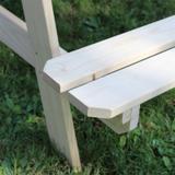 Table pique-nique pour enfants en bois brut thumbnail