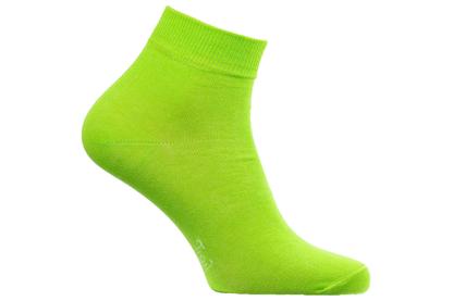 2 paires de chaussettes courtes 98% coton bio vert clair T35-38