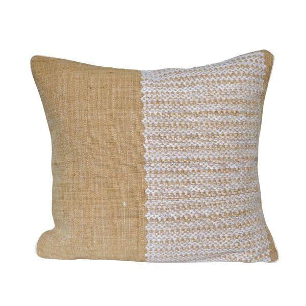 Coussin jaune camel 40x40 en coton thumbnail