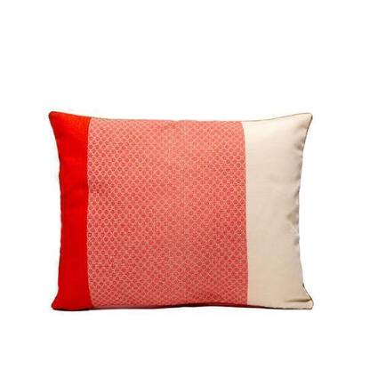 Coussin  orange corail 40x50 en  polyester