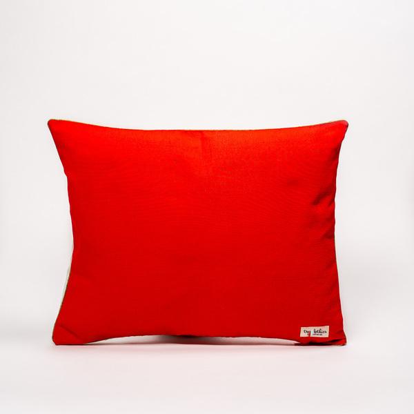 Coussin  orange corail 40x50 en  polyester thumbnail