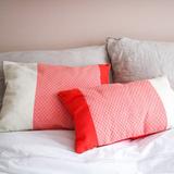 Coussin  orange corail 40x50 en  polyester thumbnail