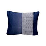 Coussin tissé en polyester bleu 40x50 - WE THAN thumbnail
