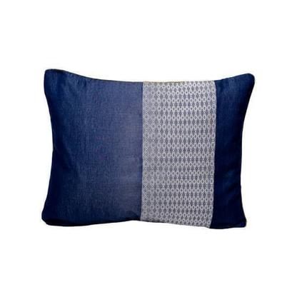 Coussin tissé en polyester bleu 40x50 - WE THAN
