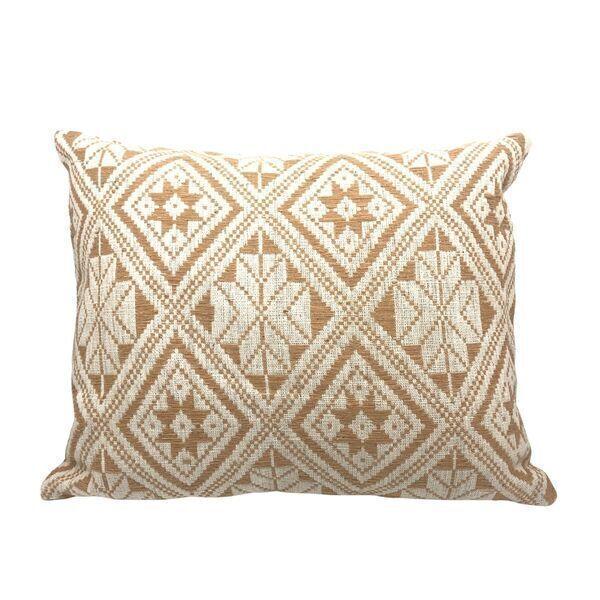Coussin  marron caramel 40x50 en coton thumbnail