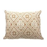 Coussin  marron caramel 40x50 en coton thumbnail