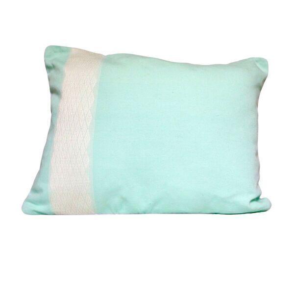 Coussin bleu céladon 40x50 en  polyester thumbnail