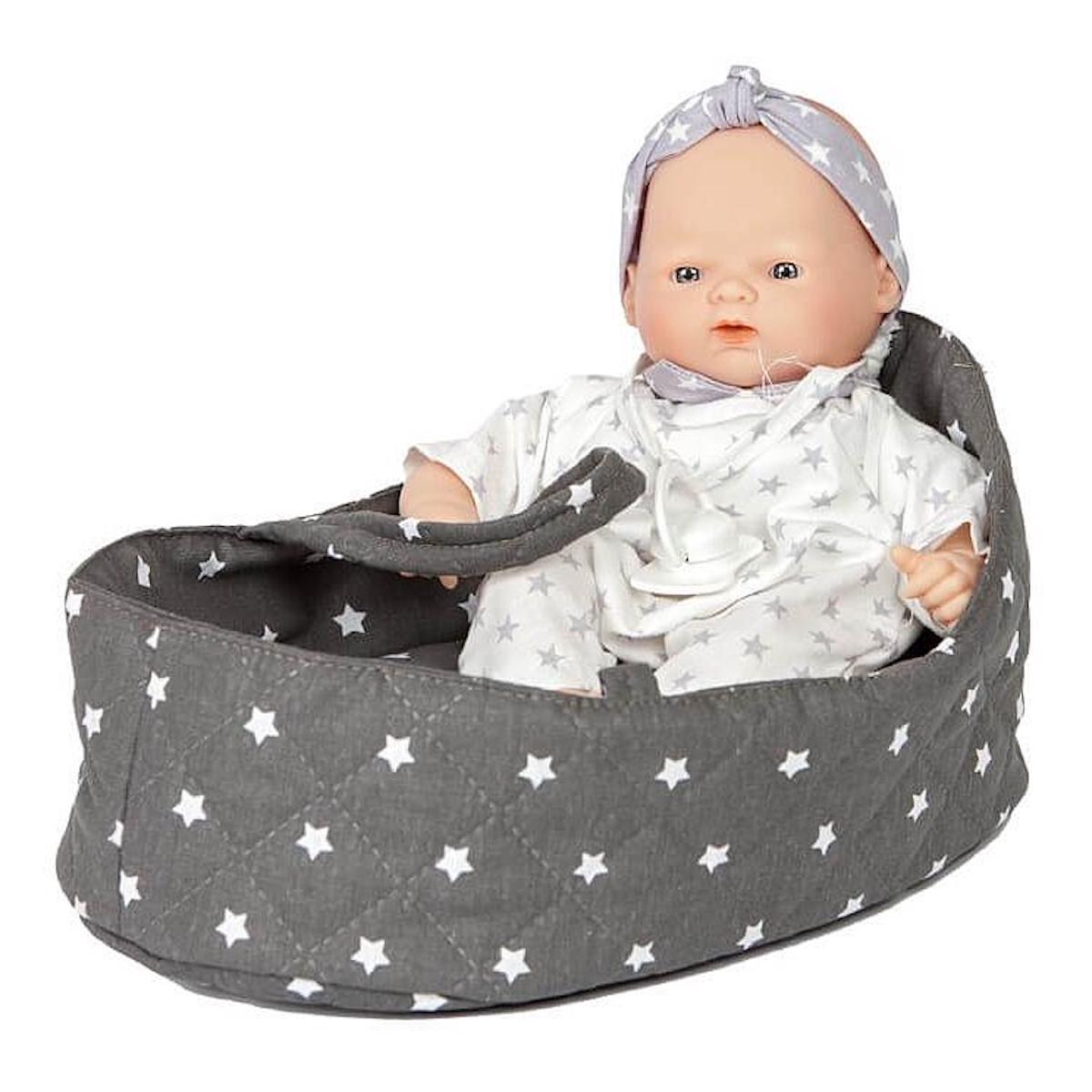 Couffin poupée 26 cm STARS gris thumbnail