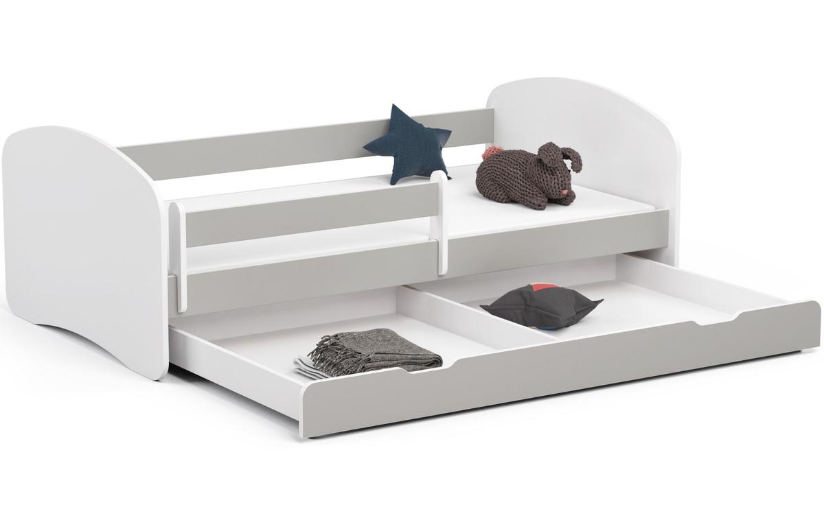 Lit d'enfant Smile avec Matelas - Gris thumbnail
