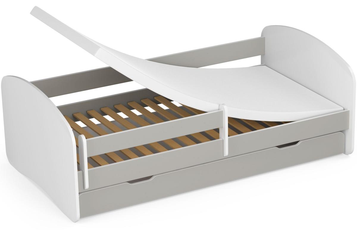 Lit d'enfant Smile avec Matelas - Gris thumbnail