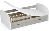 Lit d'enfant Smile avec Matelas - Gris thumbnail