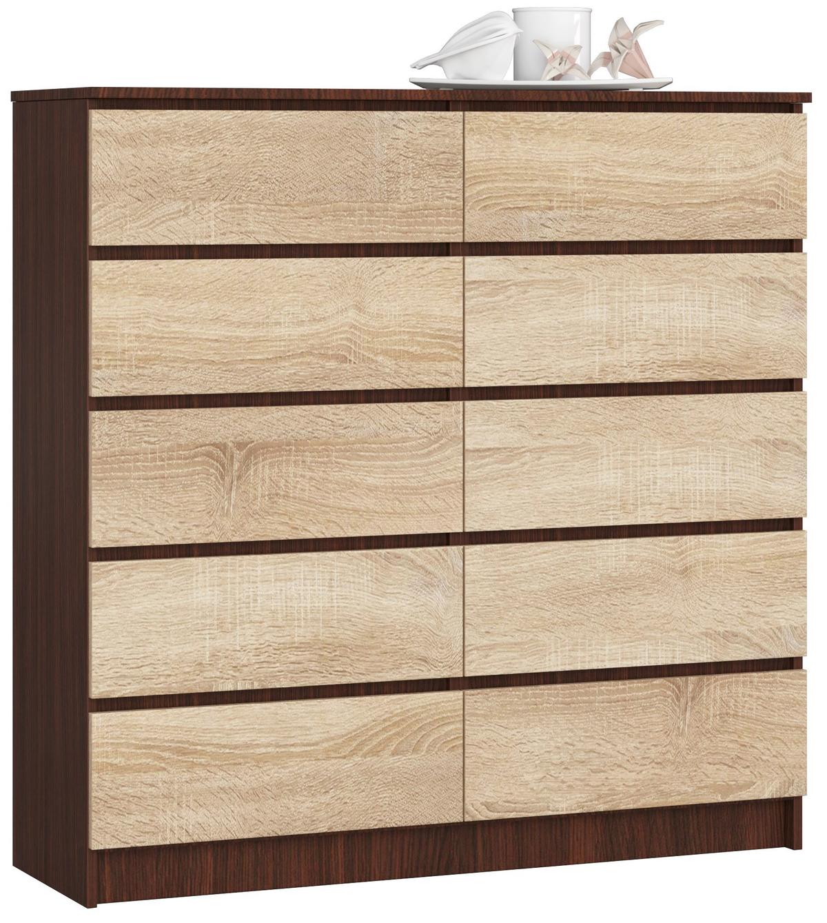 Dressoir K120 10 Tiroirs Clp - WENGÉ / SONOMA thumbnail