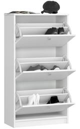 Armoire à chaussures 3 portes basculantes - Blanc thumbnail