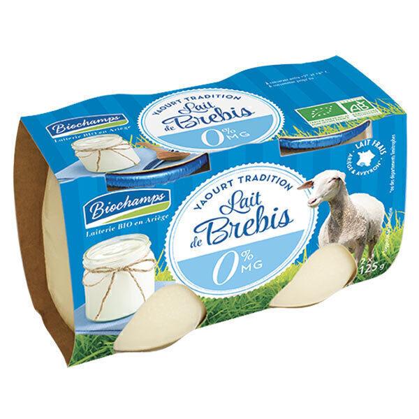 Yaourts brebis 0%MG 2x125g