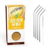 Latte au Curcuma & Vanille 60 g + 4 pailles en inox thumbnail