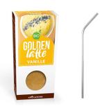 Latte au Curcuma & Vanille 60 g + 4 pailles en inox thumbnail
