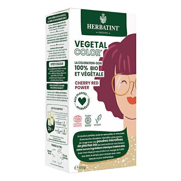 Soin colorant végétal Rouge cerise 100g