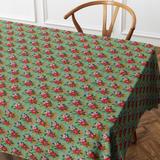Nappe carrée en coton SUZIE vert thumbnail