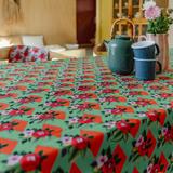 Nappe rectangulaire en coton SUZIE vert thumbnail
