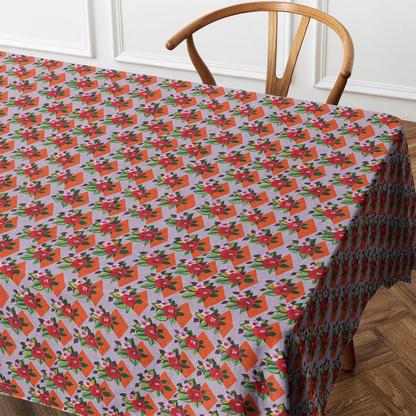 Nappe carrée en coton SUZIE lila