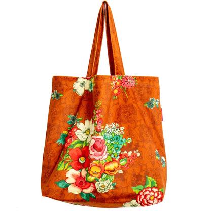 Tote bag velours HANAMI cannelle
