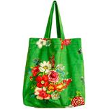 Tote bag velours HANAMI vert thumbnail