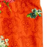 Tote bag velours HANAMI orange thumbnail
