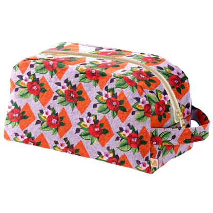 Trousse de toilette velours Suzie lila
