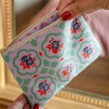 Porte-monnaie velours MONA lila thumbnail