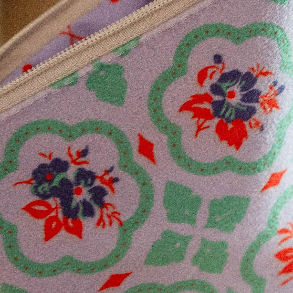Porte-monnaie velours MONA lila thumbnail