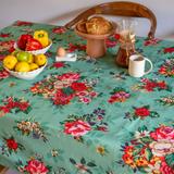 Nappe rectangulaire en coton MIA vert thumbnail