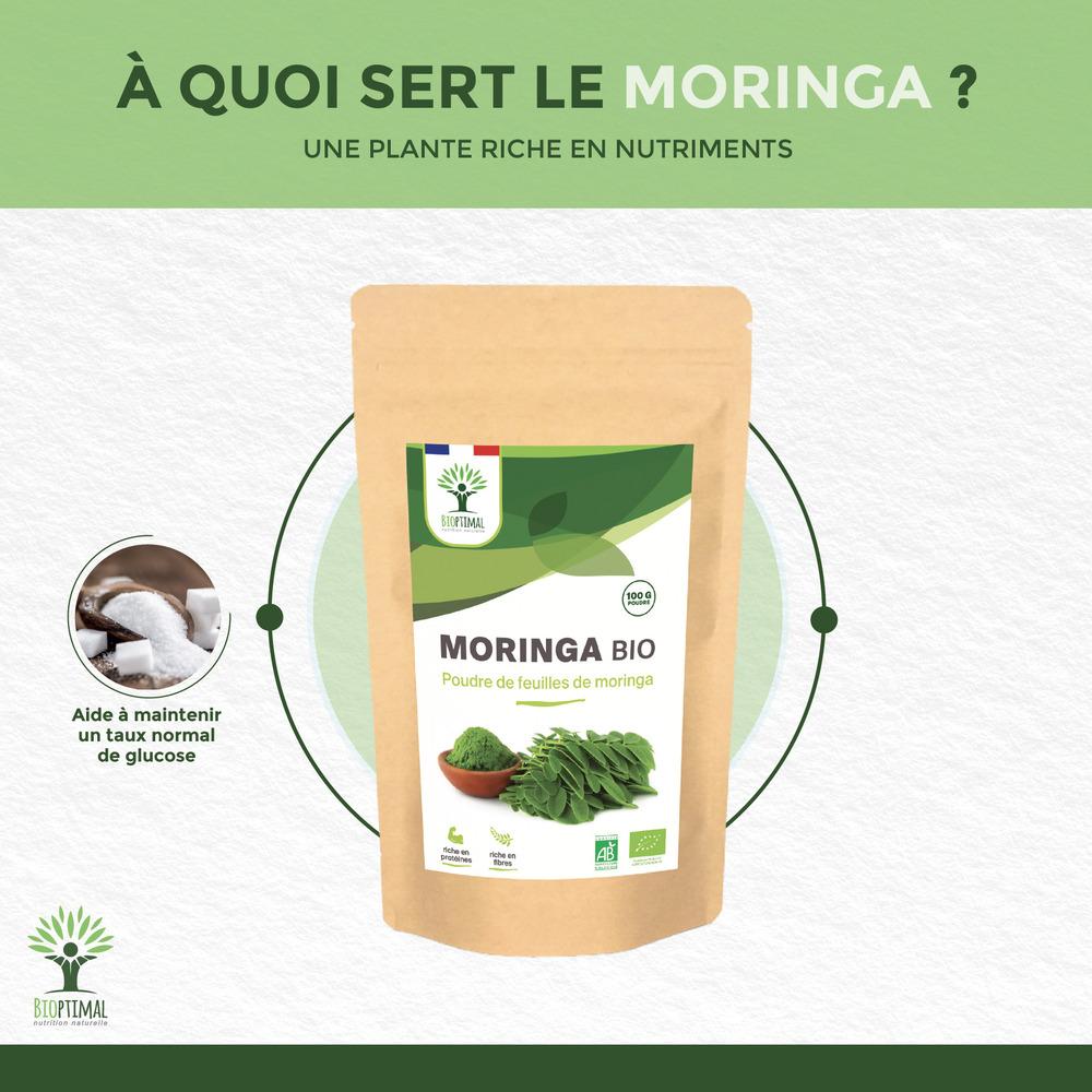 Moringa Bio en poudre - Conditionné en France - 100g thumbnail