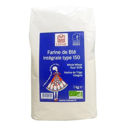 Farine de blé intégrale T150 bio 5kg