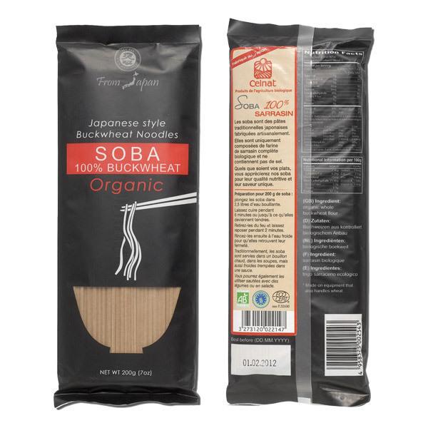 Nouilles Soba bio 100% sarrasin 200g