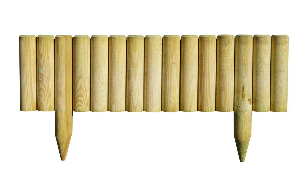 Bordure en bois gros rondins QUEBEC thumbnail