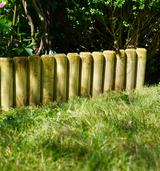Bordure en bois gros rondins QUEBEC thumbnail