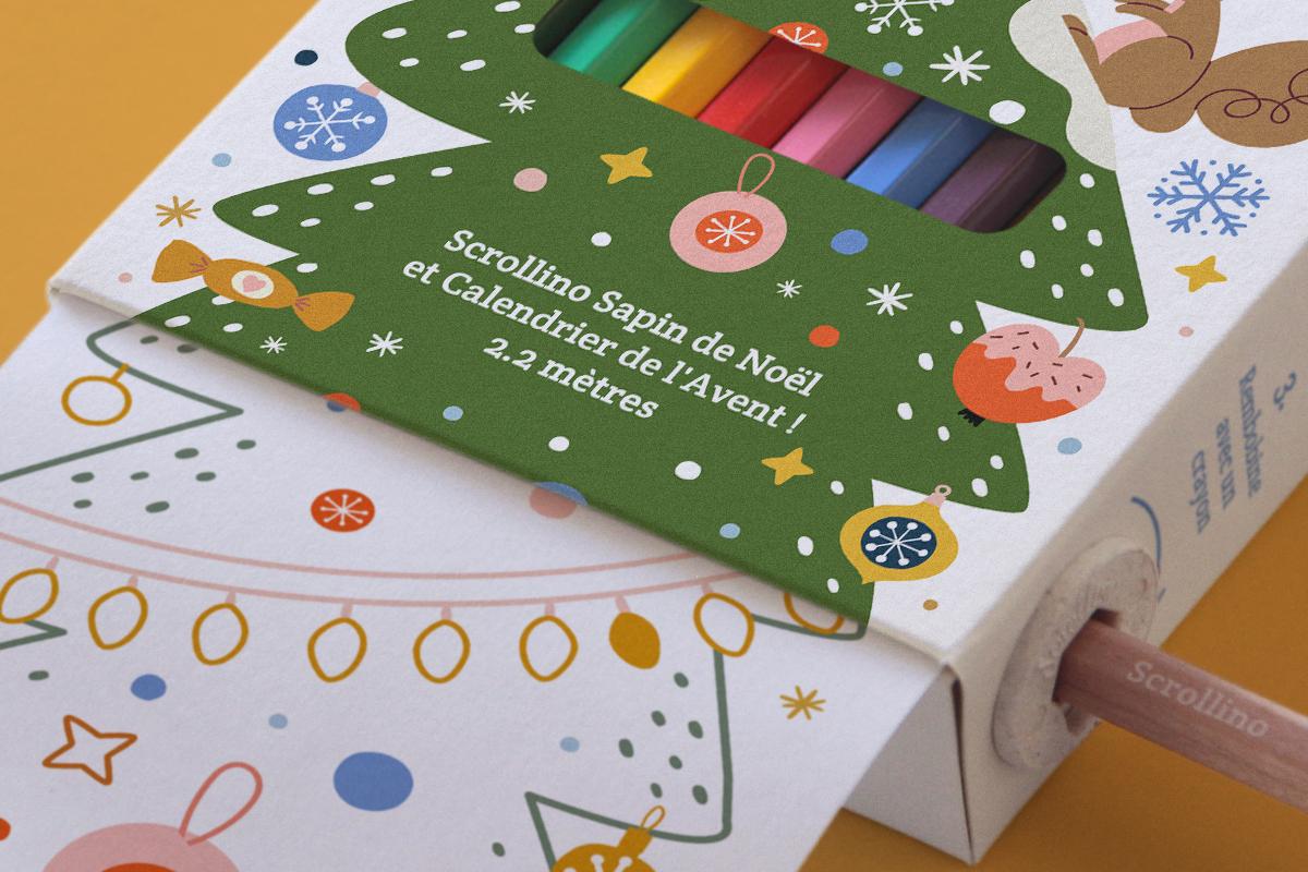 Coloriage de Noël - Sapin de Noël à colorier thumbnail