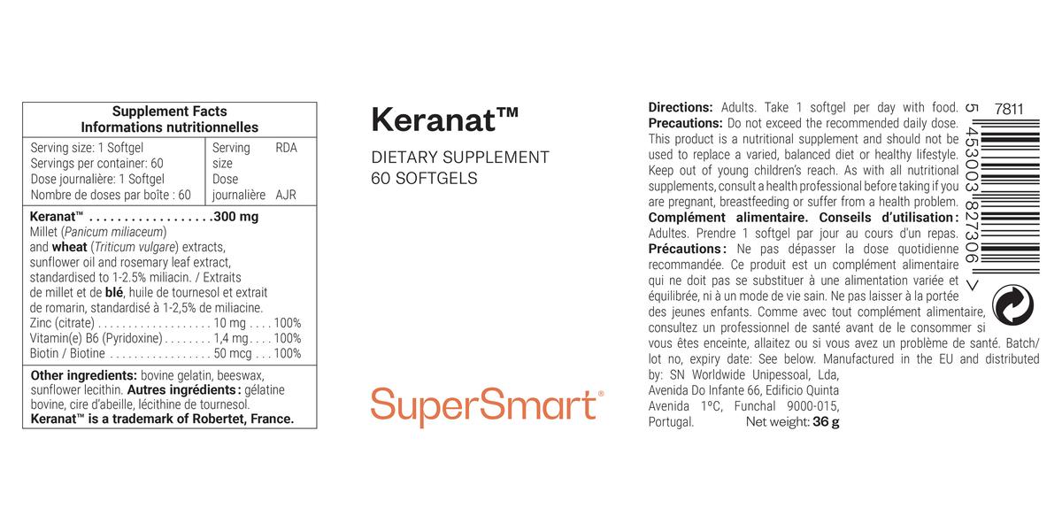 Keranat - 60 caps - Anti-chute cheveux. thumbnail