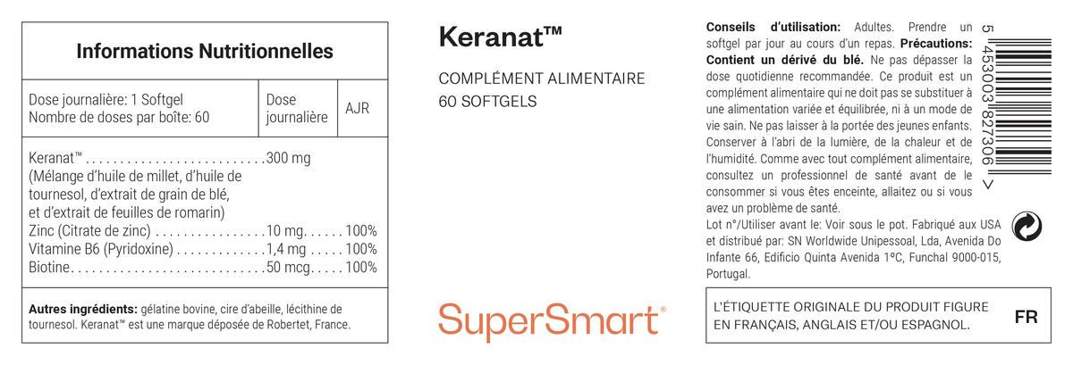 Keranat - 60 caps - Anti-chute cheveux. thumbnail