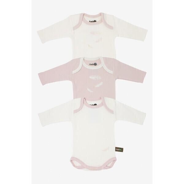 Body manches longues en Coton Bio à motifs plumes (lot de 3) thumbnail
