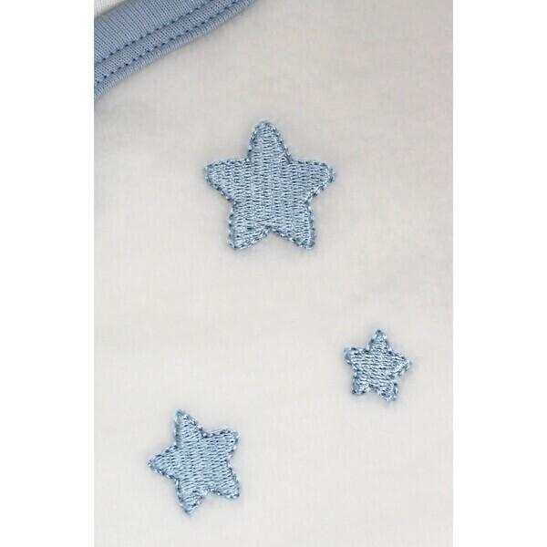 Pyjama bébé Coton Bio blanc motifs étoiles thumbnail