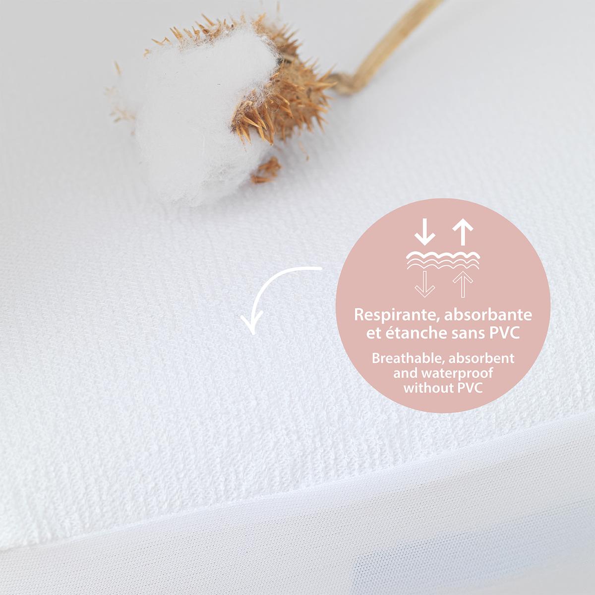 Alèse Bébé Imperméable Bouclette Coton Bio thumbnail